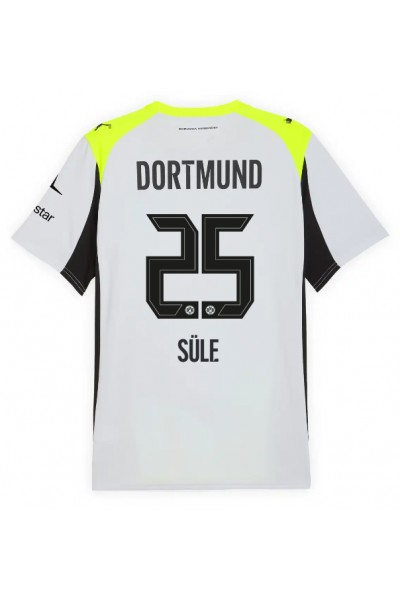 Borussia Dortmund Niklas Sule #25 Jalkapallovaatteet Vieraspaita 2025-26 Lyhythihainen Borussia Dortmund Niklas Sule #25 Jalkapallovaatteet Vieraspaita 2025-26 Lyhythihainen